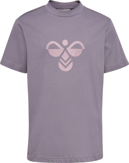 Hummel T Skjorte 2 pack HmlJR Grå Ridge/Pale Lilac Hummel 9 10 år (134 140) T skjorte Beige Lilla Rosa