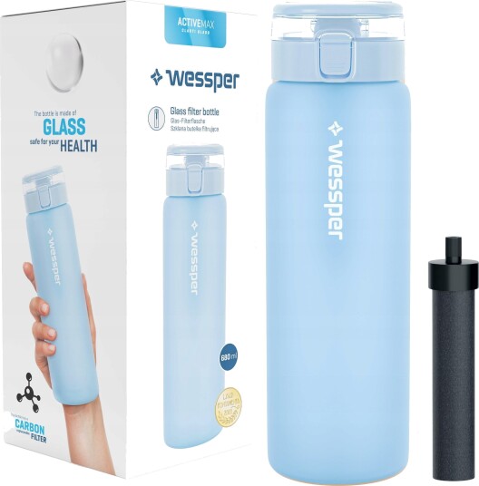 Wessper ActiveMax Drikkeflaske - 680ml - Blå