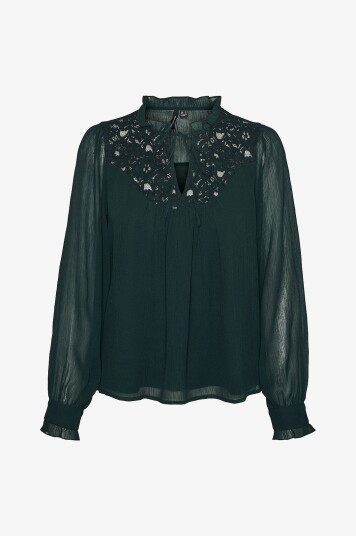 Vero Moda - Bluse vmGaby LS Top - Grønn