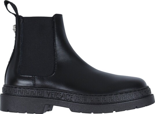 Versace Støvler Chelsea Kalv Black/Palladium Versace 34 Støvler Svart