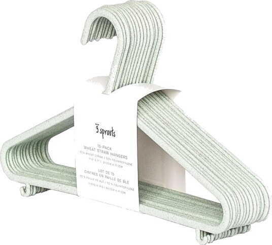 3 Sprouts Hanger In Wheat Straw 15 pcs Green 3 Sprouts Hanger In Wheat Straw 15 pcs Green