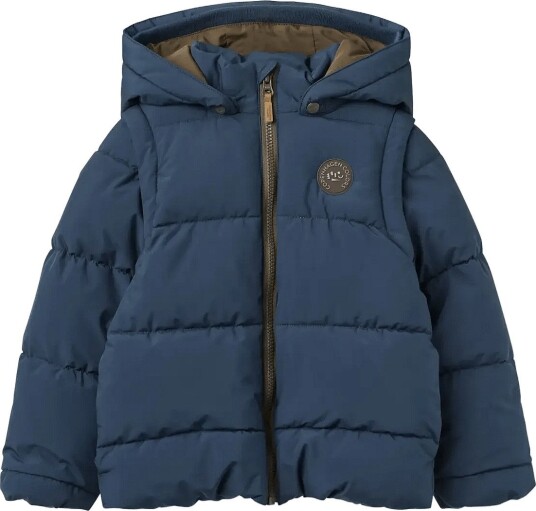 Copenhagen Colors 2 In 1 Puffer Jacket W. Removable Sleeves   NAVY   146