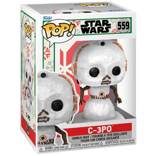 Funko Pop! Vinyl Star Wars Holiday C3PO Snowman figur
