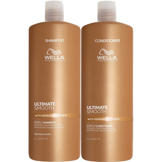 Wella Professionals Ultimate Smooth Shampoo 1000 ml & Conditioner 100 Wella Professionals Ultimate Smooth Shampoo 1000 ml & Conditioner 100
