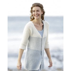 Irish Sea Cardigan by DROPS Design Jakke Strikkeoppskrift str. S X Small