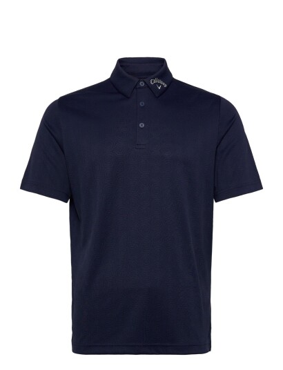 Callaway Odyssey Block Polo Ventialted Jacquard Polo   Navy   L