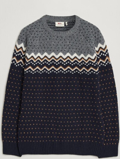Fjellreven Övik Knit Wool Sweater Dark Navy