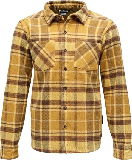 Black Diamond Men"s Project Heavy Flannel Amber Aged Iron Black Diamond Men"s Project Heavy Flannel Amber Aged Iron
