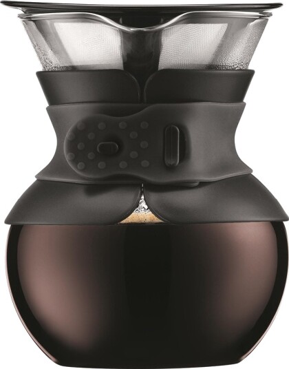 Bodum Pour Over kaffebrygger med filter 0,5 L/4 kopper svart Bodum Pour Over kaffebrygger med filter 0,5 L/4 kopper svart
