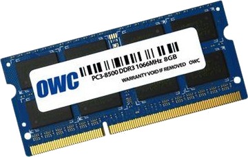 OWC DDR3 - modul - 8 GB - SO DIMM 204-pin - 1066 MHz / PC3-8500 - ikke-bufret
