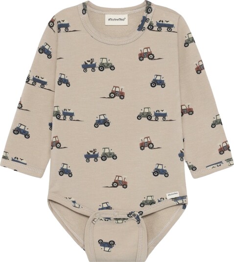 Minymo Body I/e   Fjærgrå   Minymo   1½ år (86)   Langermet Body   Beige