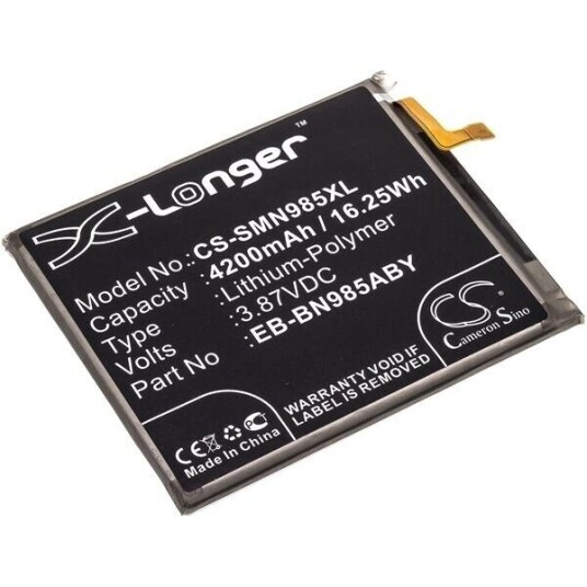 Samsung SM-N985 batteri (4500 mAh 3.85 V, Sort)