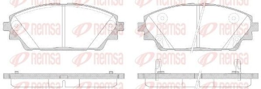 Bremseklosser REMSA 1569.02 Bremseklosser REMSA 1569.02