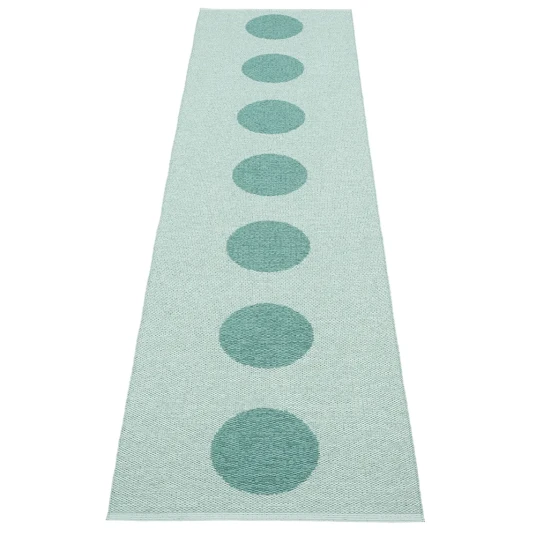 Pappelina Vera Pop teppe Jade/Pale Turquoise 70 x 280cm