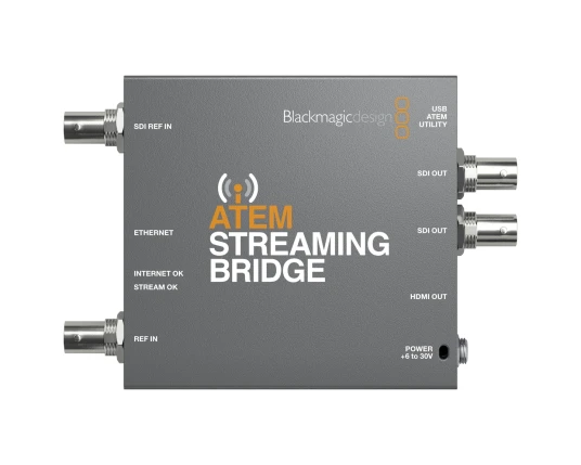 Blackmagic ATEM Streaming Bridge Multistream Videokonverter H.264 SDI HDMI Blackmagic ATEM Streaming Bridge Multistream Videokonverter H.264 SDI HDMI