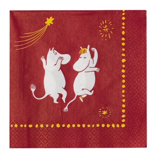 MoominArabia   Mummi serviett 33x33 cm Festlige stunder