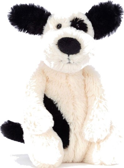 Bashful Black & Cream Puppy | Jellycat