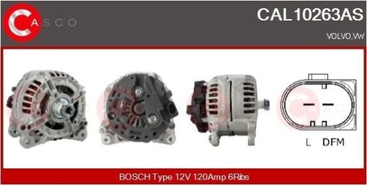 CASCO CAL10263AS Dynamo
