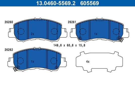 Bremseklosser ATE 13.0460-5569.2