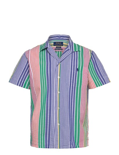 Polo Ralph Lauren Classic Fit Striped Seersucker Shirt Multi/patterned XS Polo Ralph Lauren Classic Fit Striped Seersucker Shirt Multi/patterned XS