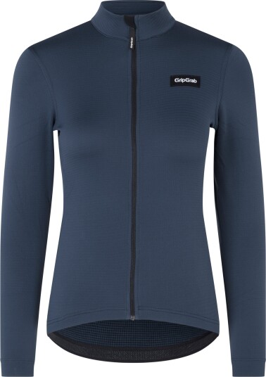 Gripgrab Women's  EXPLR Merinotech Thermal Long Sleeve Jersey Navy Blue M