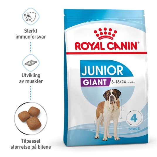 Royal Canin Giant Junior 15 kg Tørrfôr til Valp for Store Raser
