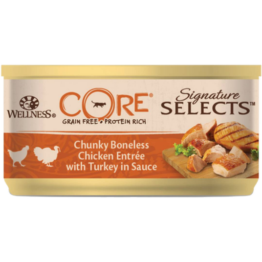 Cat Adult Signature Selects Chunky Chicken & Turkey In Sauce Wet 79 G Katt Kattefôr & Kattemat Våtfôr Og Våtmat Core Petfood