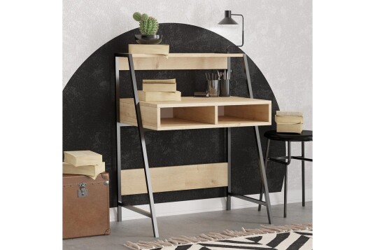 Chass Skrivebord 50x79 cm Eik/Sort