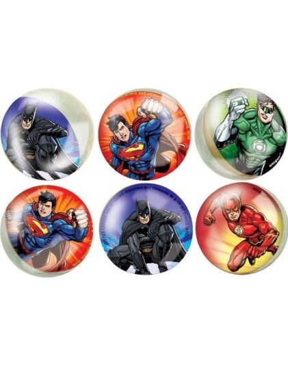 Unique 6 stk Sprettballer Justice League 49978