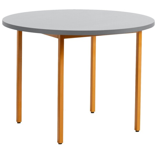 Hay Two Colour Bord Ø105 cm Lysegrå / Ochre