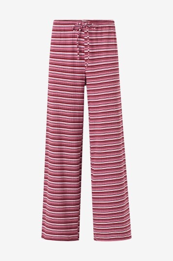 Gina Tricot Bukser Striped Soft Trousers Rosa