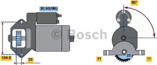 BOSCH 0 986 022 561 Starter