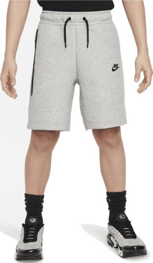Nike Shorts NSW Tech Fleece   Grå/Svart Barn størrelse S: 128 137 cm