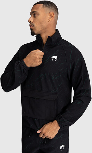 Venum Trooper Halvzip Jakke Svart Grønn Black/Dark Green xl