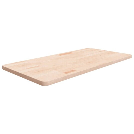 Vidaxl Benkeplate til bad 100x50x2,5 cm ubehandlet heltre eik 342939 Vidaxl Benkeplate til bad 100x50x2,5 cm ubehandlet heltre eik 342939