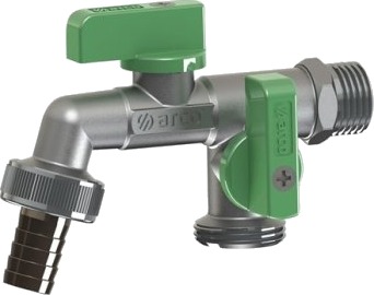 Arco Nano Dual Garden Tap Mac 1/2X3 /4X3/4 15