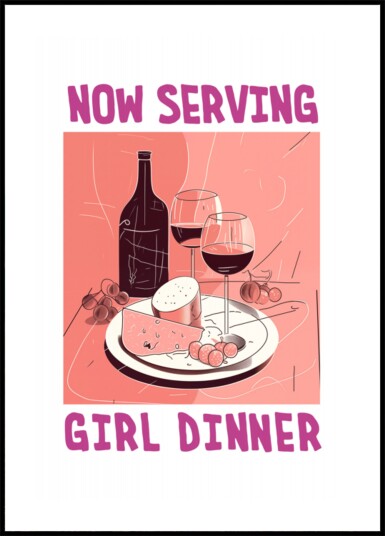 Serving Girl Dinner Plakat / 100x150