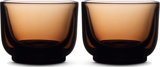 Fellow Pirch Glasses   Amber  Cortado