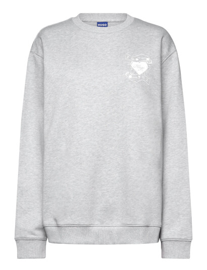 HUGO BLUE Oversized Crew_B_4 - Grey - M HUGO BLUE Oversized Crew_B_4 - Grey - M