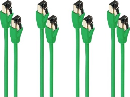 S/Conn Sc08 41033 4 2 M Cat8.1 F/Ftp Fftp Rj 45 Rj 45 Grønn