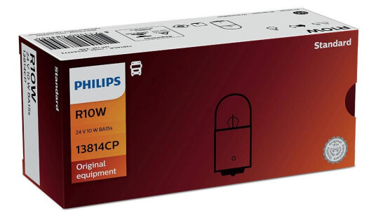 Philips pære R10W parklyspære bak 24V 10 pakning
