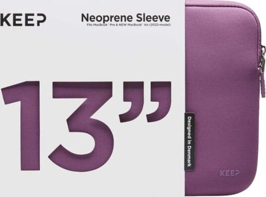 KEEP 13 MacBook neoprenetui (plump purple)