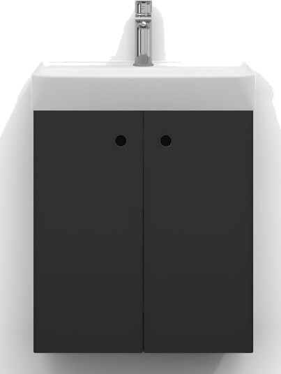 Svedbergs Intro Slim Servantskap D35 med 2 Dører Grafittgrå / 50x35cm