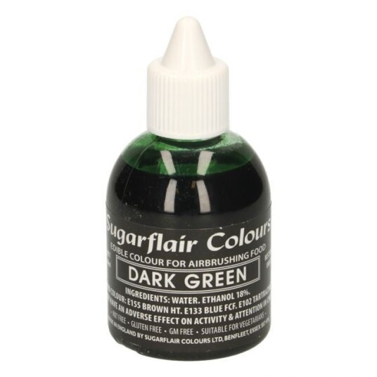 Sugarflair Airbrushfarge Mørk Grønn 60ml 