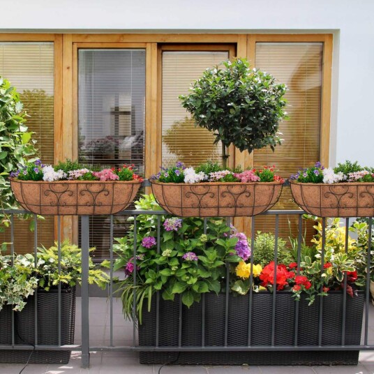 Blomsterkasse Balkong Sett med 3 stk