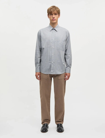 Mads Nørgaard Cotton Soft Marcel Shirt Grey M Mads Nørgaard Cotton Soft Marcel Shirt Grey M
