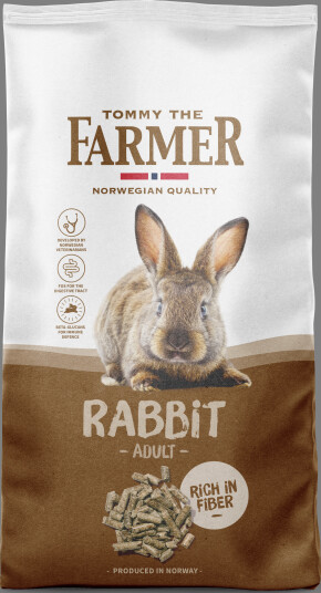 Kanin Voksen 10Kg Smådyr Fôr & Høy Til Smådyr Pellets Farmer
