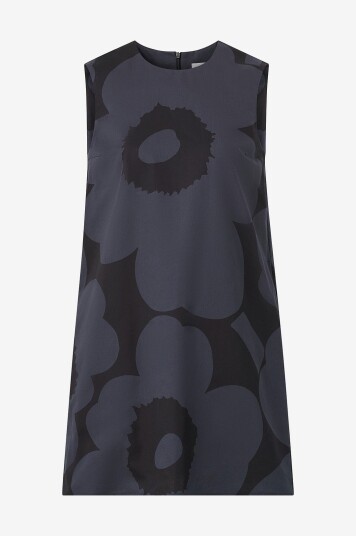 Marimekko Kjole Siluetti Unikko Svart