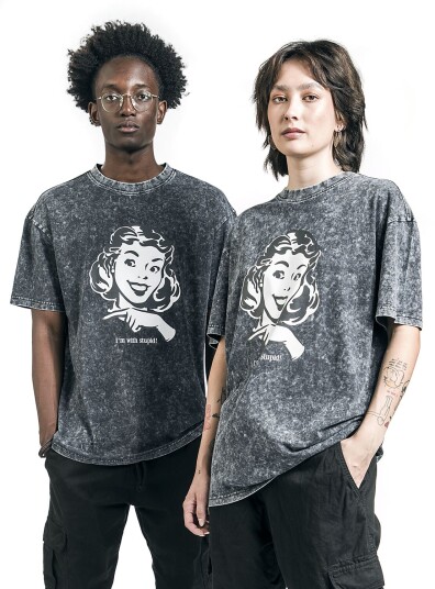 EMP Special Collection T-skjorte EMP Special Collection X Urban Classics unisex washed t-skjorte S til XXL Damer grå