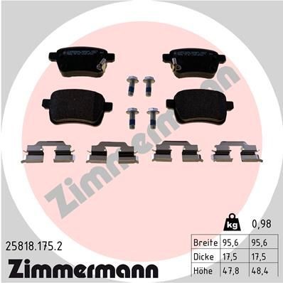 Bremseklosser ZIMMERMANN 25818.175.2